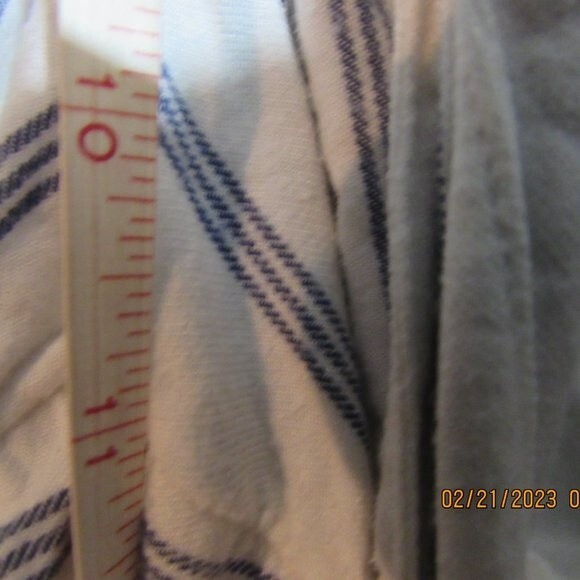 HOLLISTER ULTRA HIGH-RISE SHORTS SIZE XS PAPPER BAG WAIST STRIPED BLUE W… - Picture 7 of 9